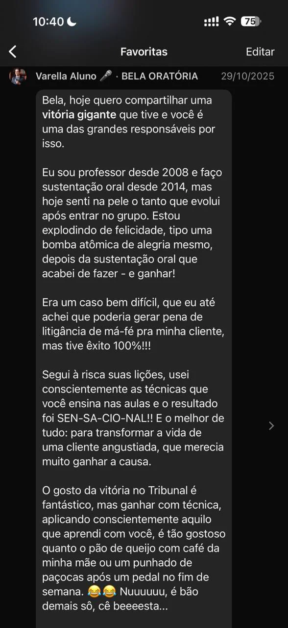 Depoimento Varella — Advogado